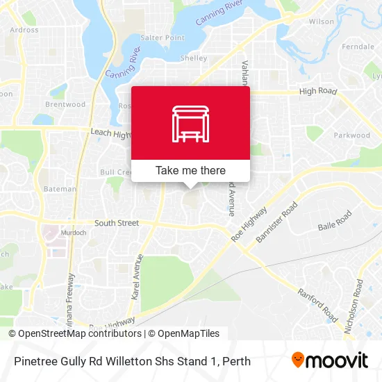 Pinetree Gully Rd Willetton Shs Stand 1 map