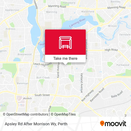 Mapa Apsley Rd After Morrison Wy