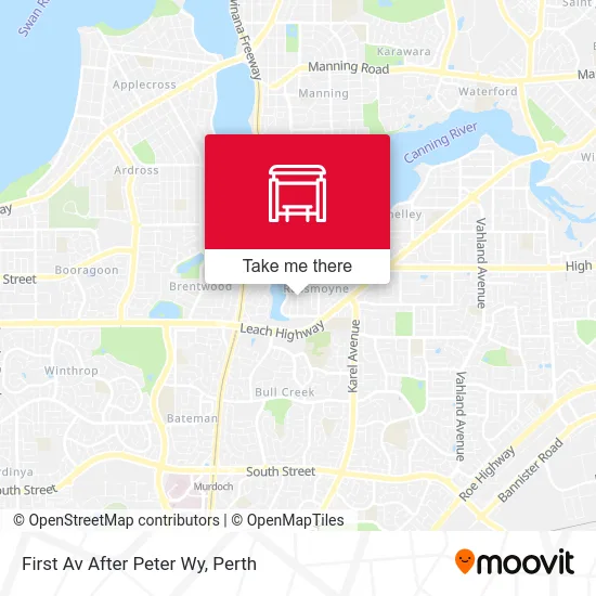 Mapa First Av After Peter Wy