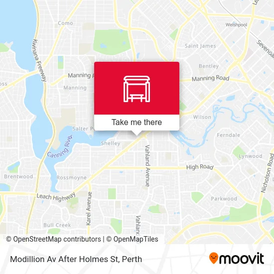 Mapa Modillion Av After Holmes St