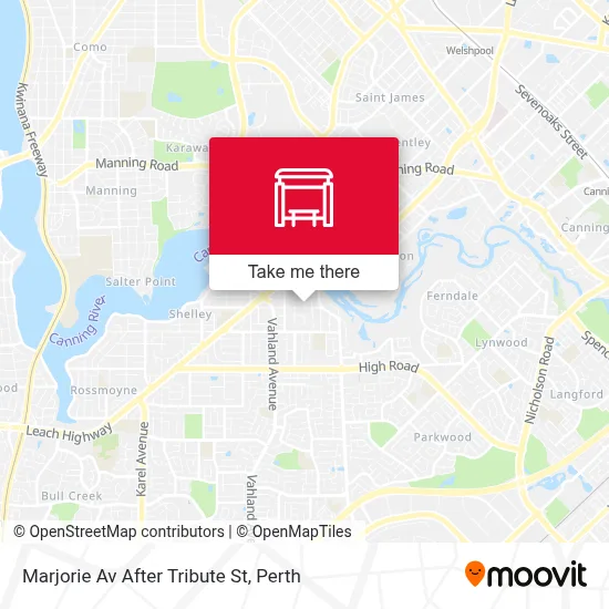 Mapa Marjorie Av After Tribute St