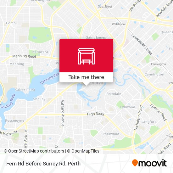 Fern Rd Before Surrey Rd map