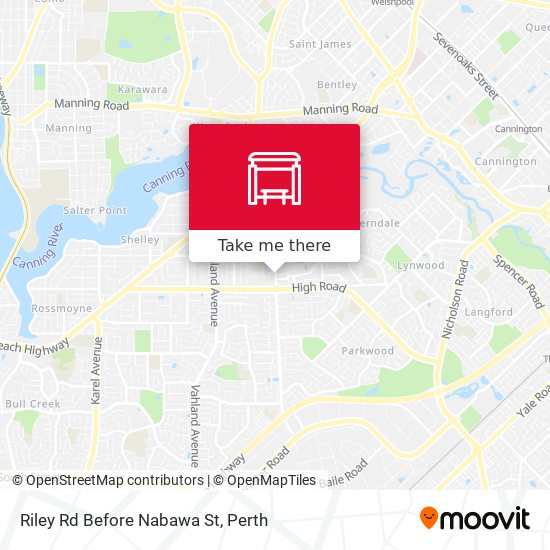 Riley Rd Before Nabawa St map