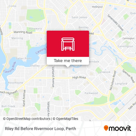 Riley Rd Before Rivermoor Loop map
