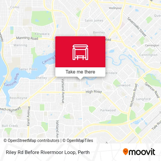 Riley Rd Before Rivermoor Loop map