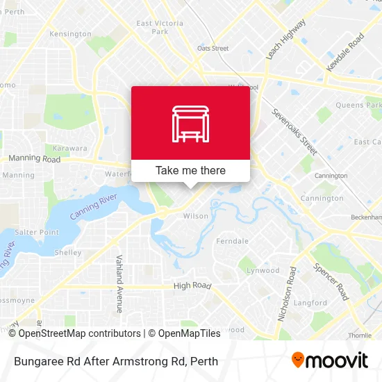 Mapa Bungaree Rd After Armstrong Rd