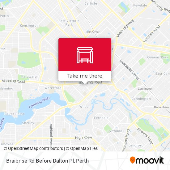 Braibrise Rd Before Dalton Pl map