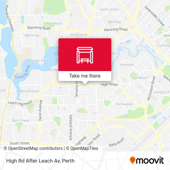 Mapa High Rd After Leach Av