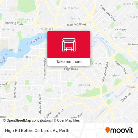 Mapa High Rd Before Cerberus Av