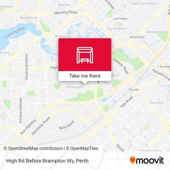 Mapa High Rd Before Brampton Wy