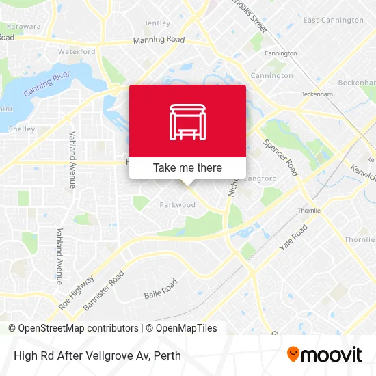 Mapa High Rd After Vellgrove Av