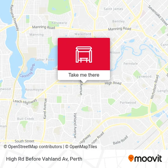 Mapa High Rd Before Vahland Av