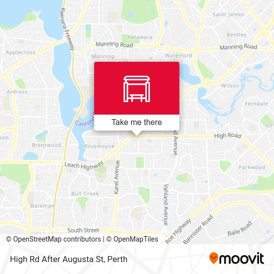 Mapa High Rd After Augusta St