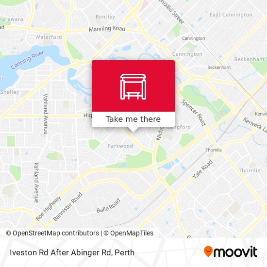 Iveston Rd After Abinger Rd map