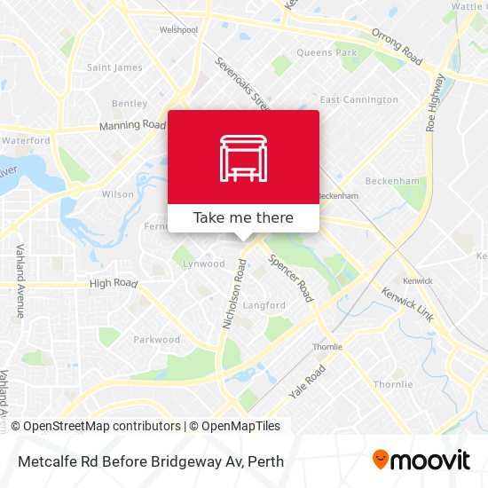 Metcalfe Rd Before Bridgeway Av map