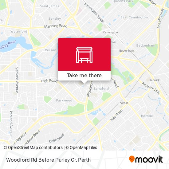 Woodford Rd Before Purley Cr map