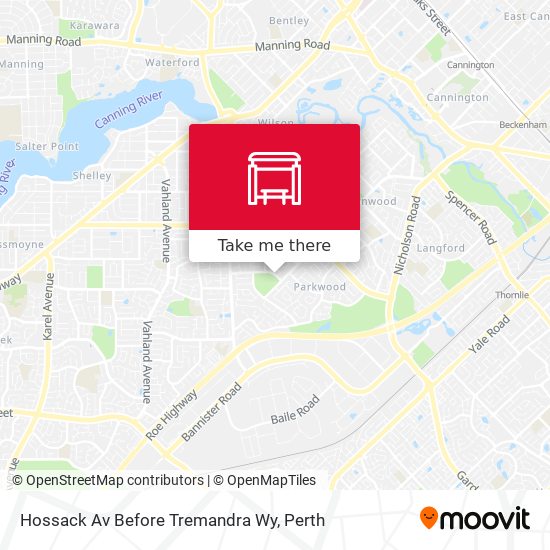 Hossack Av Before Tremandra Wy map