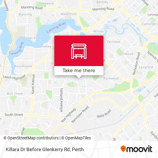 Killara Dr Before Glenkerry Rd map