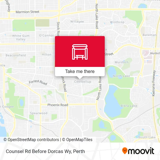 Mapa Counsel Rd Before Dorcas Wy