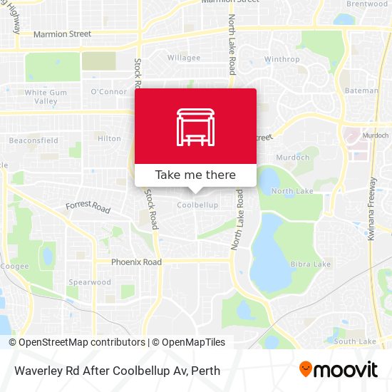 Waverley Rd After Coolbellup Av map