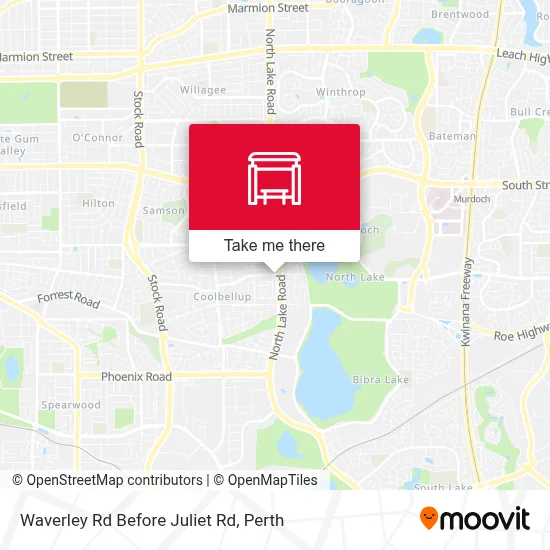 Mapa Waverley Rd Before Juliet Rd