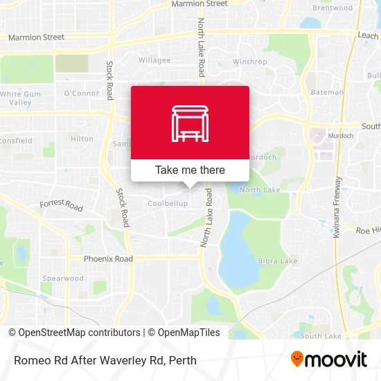 Mapa Romeo Rd After Waverley Rd