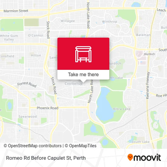 Mapa Romeo Rd Before Capulet St