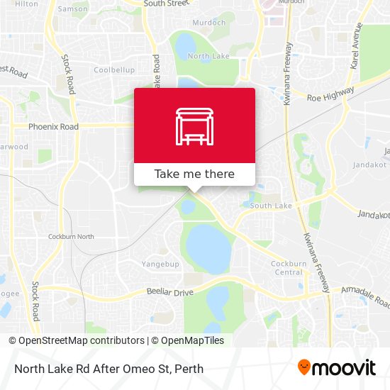 North Lake Rd After Omeo St map