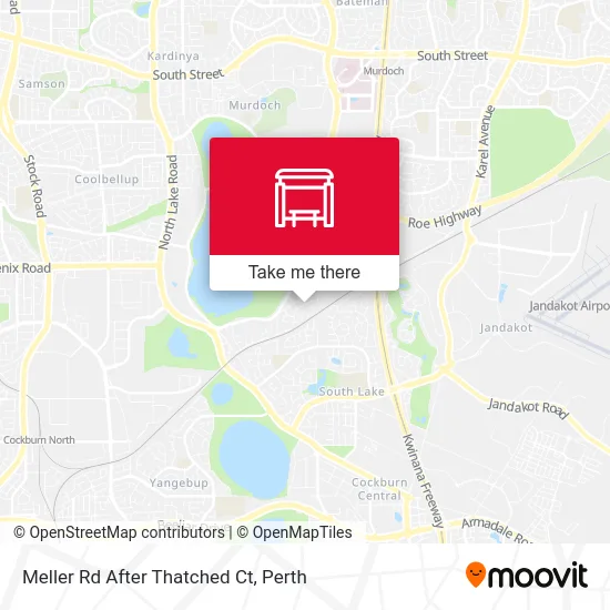 Mapa Meller Rd After Thatched Ct