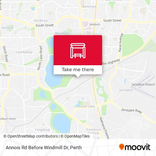Annois Rd Before Windmill Dr map