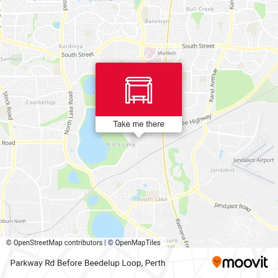 Mapa Parkway Rd Before Beedelup Loop