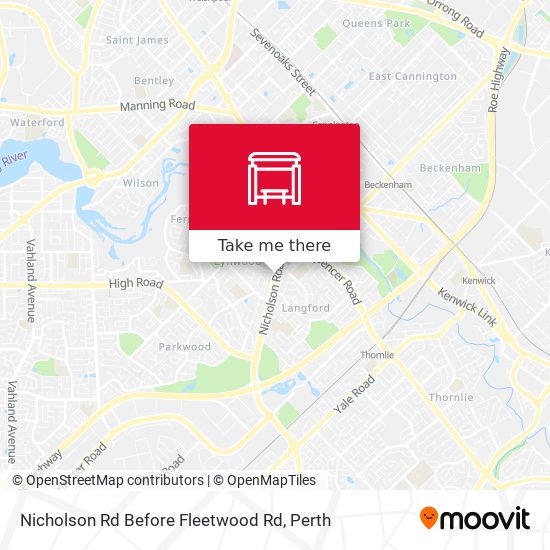Nicholson Rd Before Fleetwood Rd map