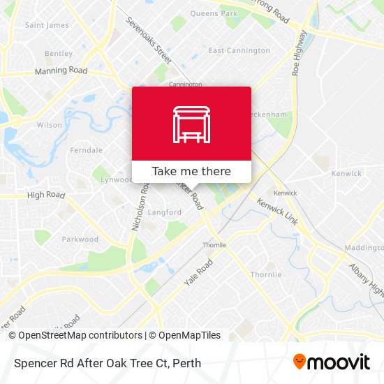 Spencer Rd After Oak Tree Ct map