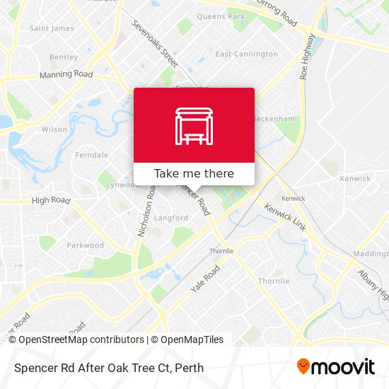 Spencer Rd After Oak Tree Ct map