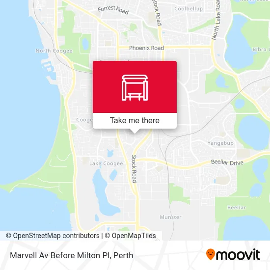 Mapa Marvell Av Before Milton Pl