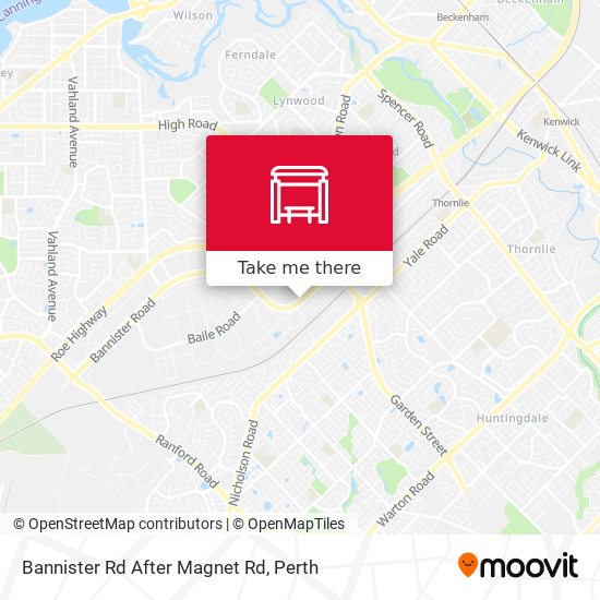Bannister Rd After Magnet Rd map