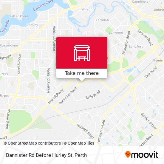 Bannister Rd Before Hurley St map