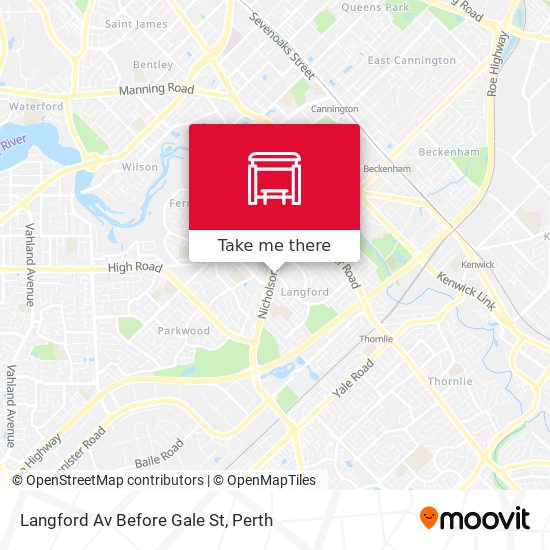 Langford Av Before Gale St map
