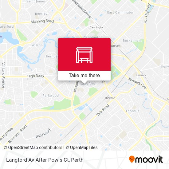 Langford Av After Powis Ct map