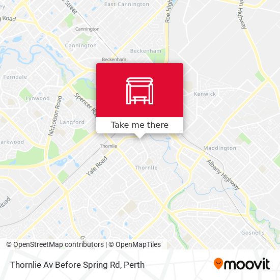 Thornlie Av Before Spring Rd map