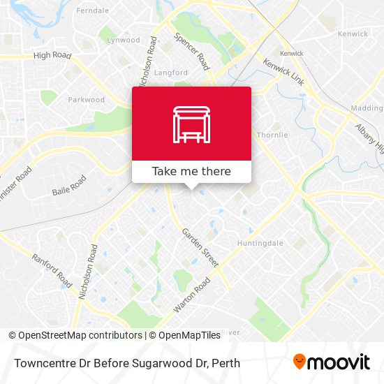 Towncentre Dr Before Sugarwood Dr map