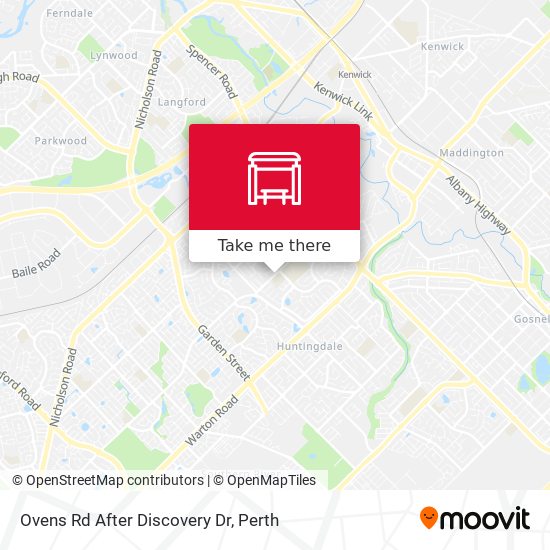 Ovens Rd After Discovery Dr map