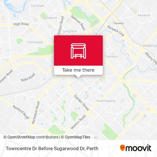 Towncentre Dr Before Sugarwood Dr map