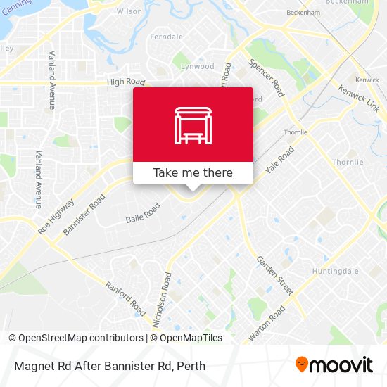 Magnet Rd After Bannister Rd map