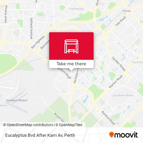 Eucalyptus Bvd After Karri Av map