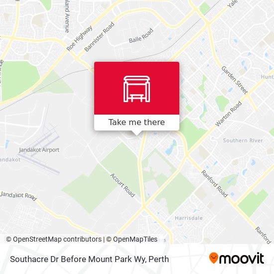 Southacre Dr Before Mount Park Wy map
