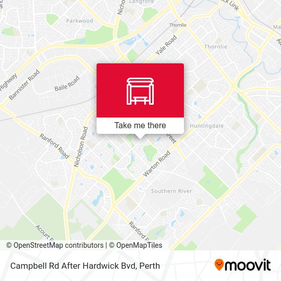 Campbell Rd After Hardwick Bvd map