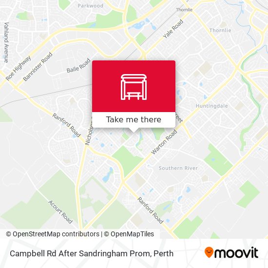 Campbell Rd After Sandringham Prom map