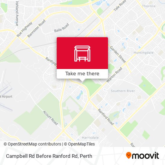 Campbell Rd Before Ranford Rd map