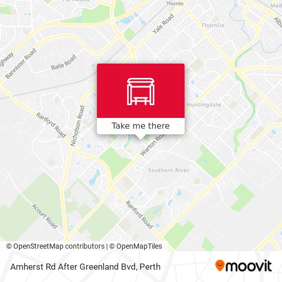 Amherst Rd After Greenland Bvd map
